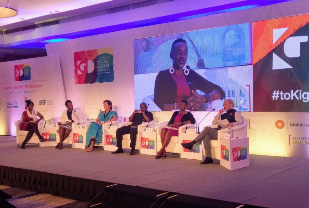 Charity Wanjiru representing women in STEM at a conference