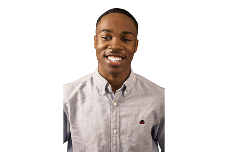 Young male data engineering intern from Ghana building data pipelines.