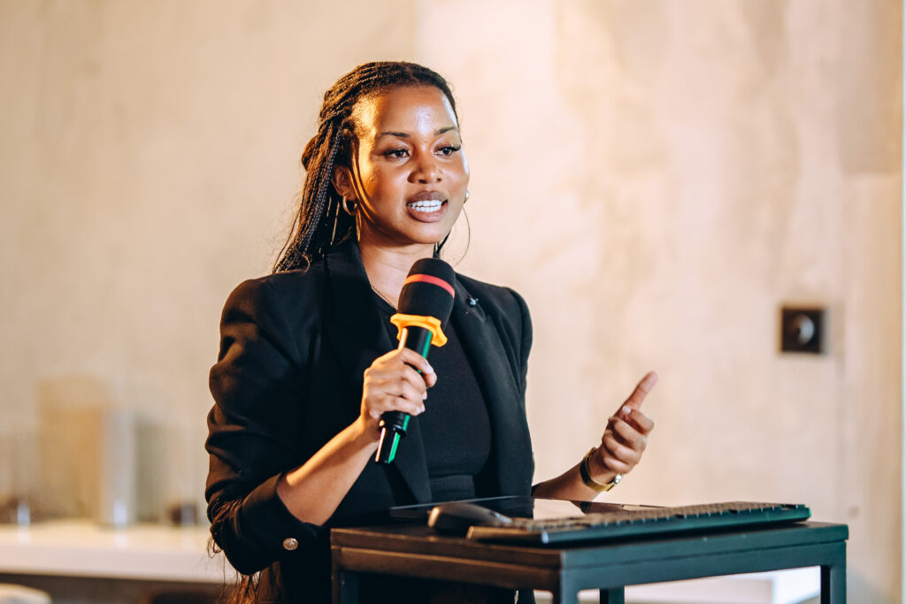 ALX's General Manager for Rwanda and Kenya, Nimie Chaylone, outlined the rollout strategy in a speech at the ALX x Anthropic event in Kigali.