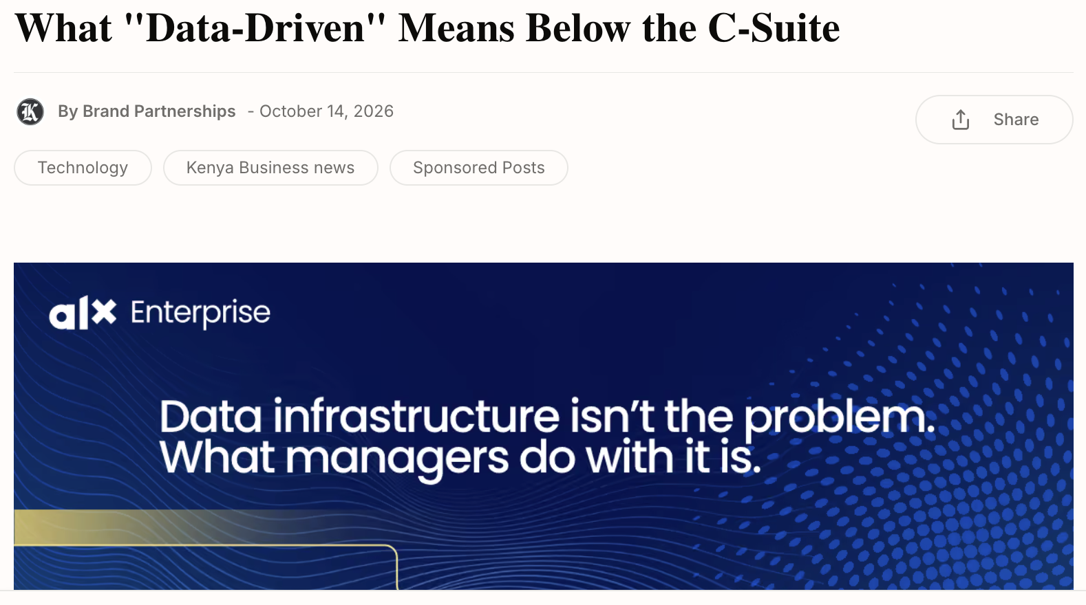 What “Data-Driven” Means Below the C-Suite
